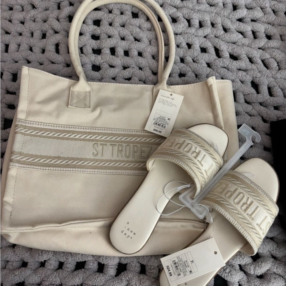 Target Cream Tote Bag